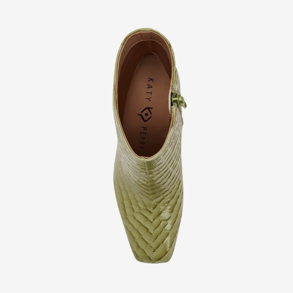 Women’s Katy Perry The Hollow Heel Bootie - Green Fig retails $150 - Picture 2 of 7